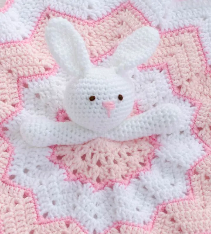 Crochet Lovey Blanket ~ A Bunny to Love - Crochet 365 Knit Too