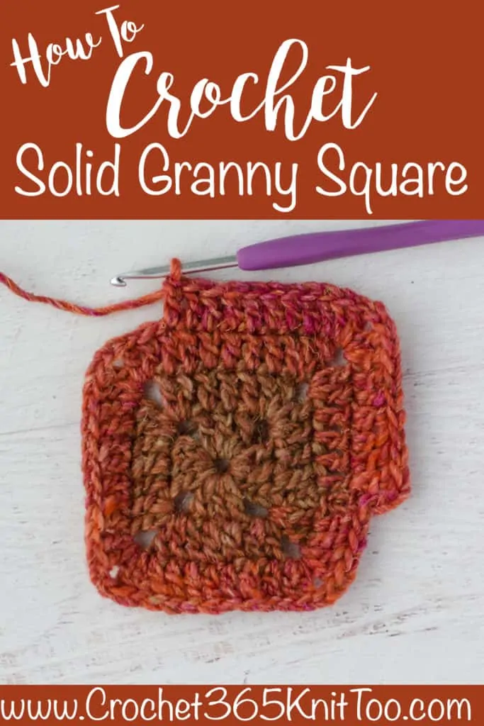 Graphic of Solid Granny Square Tutorial