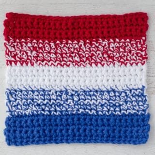 Patriotic Crochet Dishcloth Pattern
