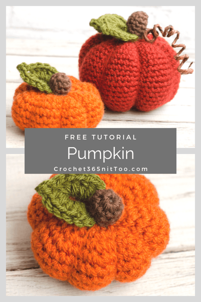 Small Crochet Pumpkin Pattern Crochet 365 Knit Too