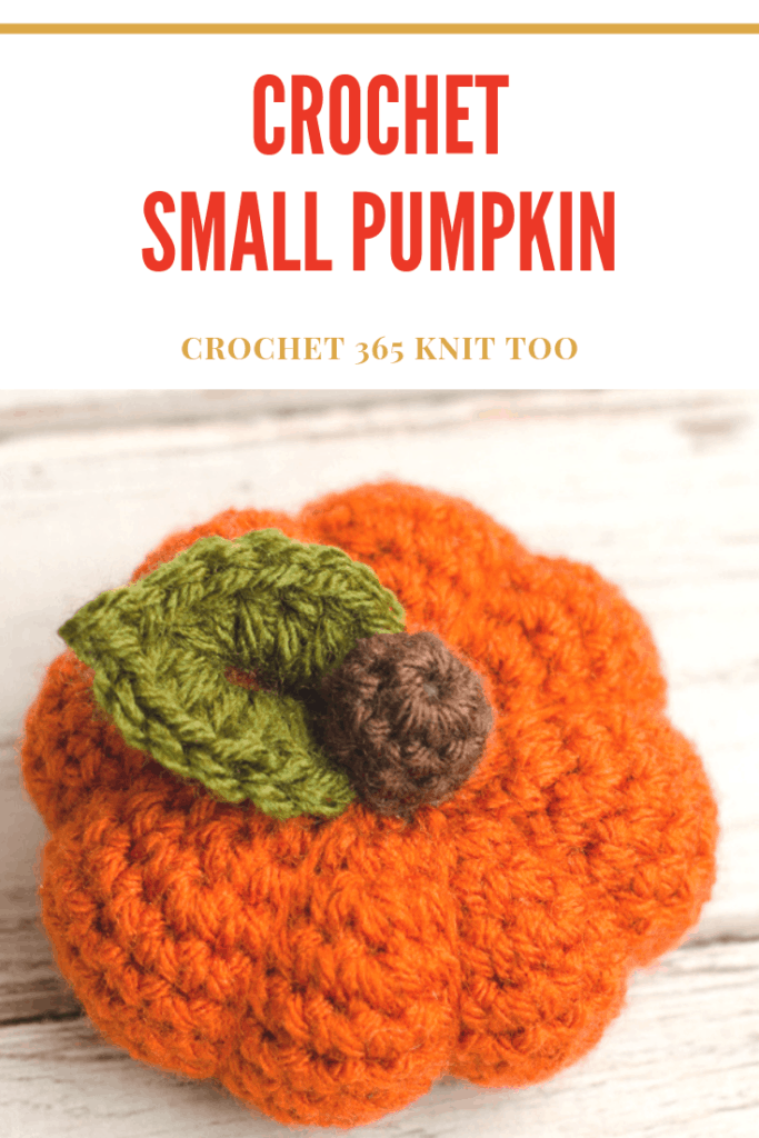 small crochet pumpkin image