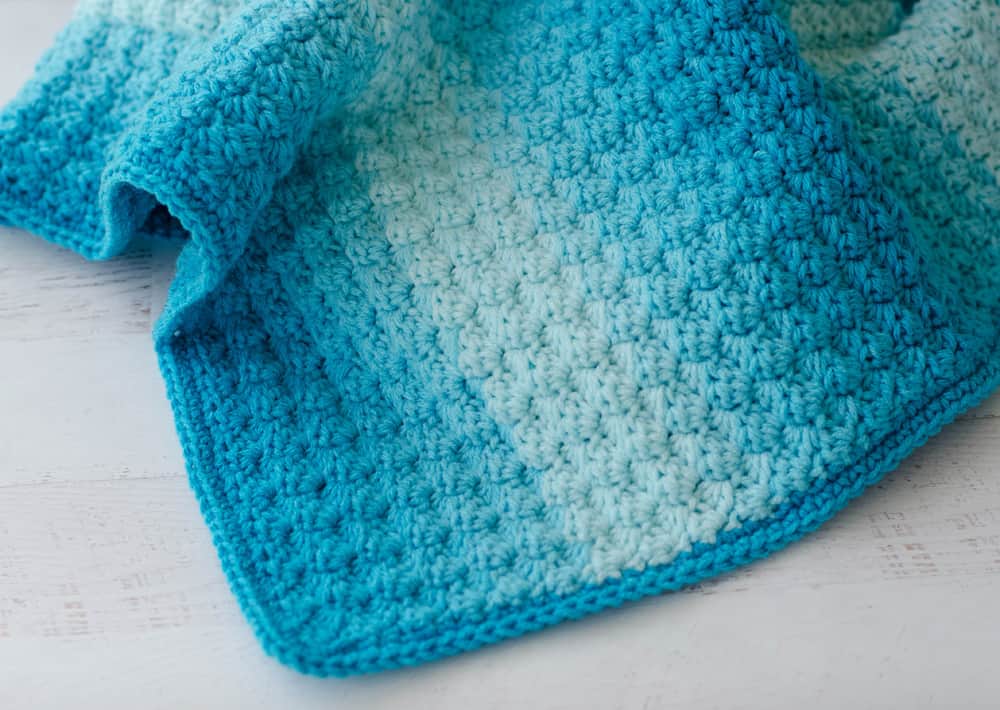 Crochet Sedge Stitch Baby Afghan Pattern