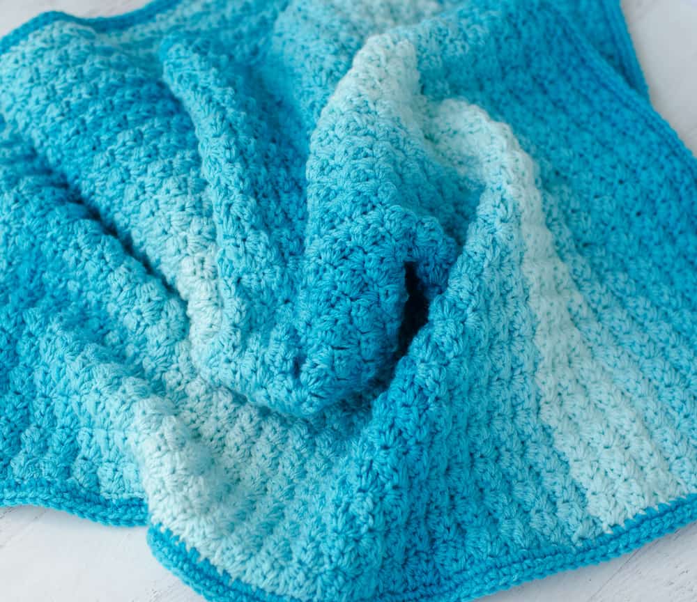 Crochet Sedge Stitch Baby Afghan - Crochet 365 Knit Too