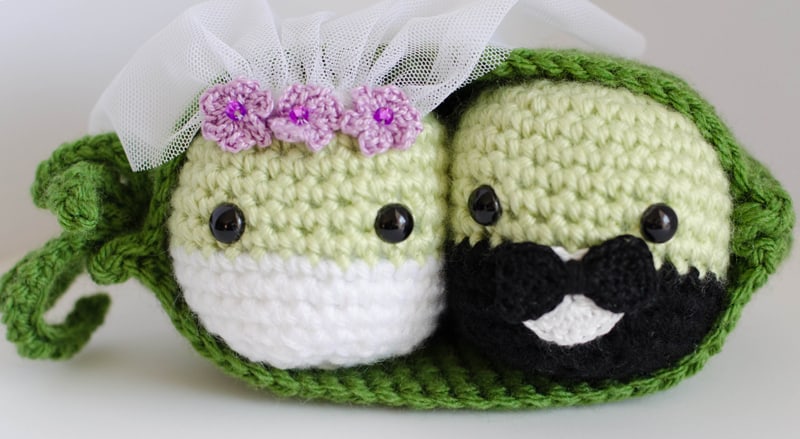 Crochet Wedding Peas