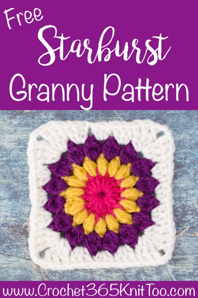 Sunburst Granny Square Crochet 365 Knit Too,Capodimonte