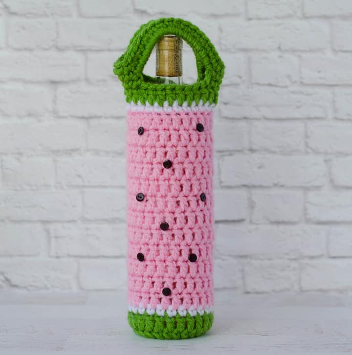 Quick Knit Water Bottle Holder