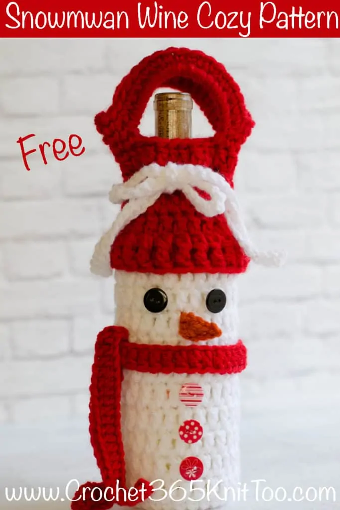 Snowman Wine Cozy