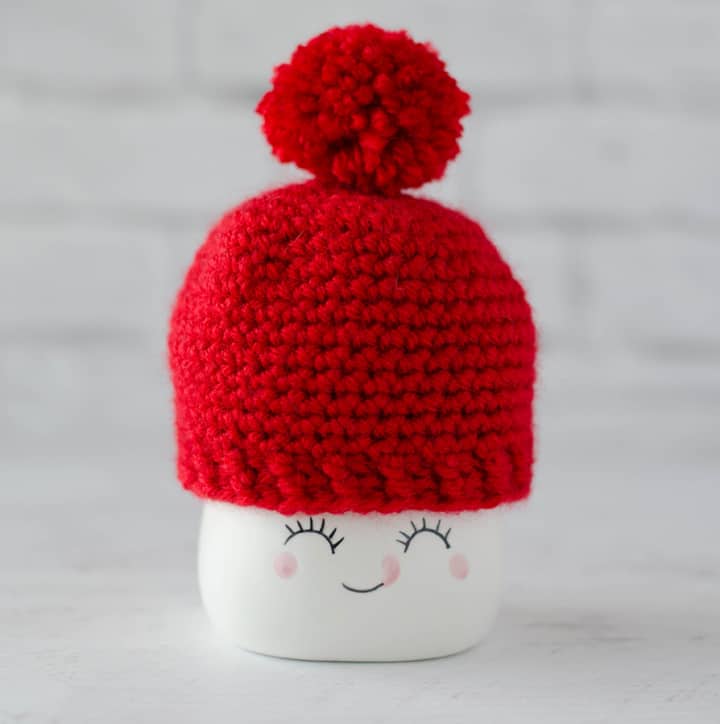 Crochet Marshmallow Mug Hat