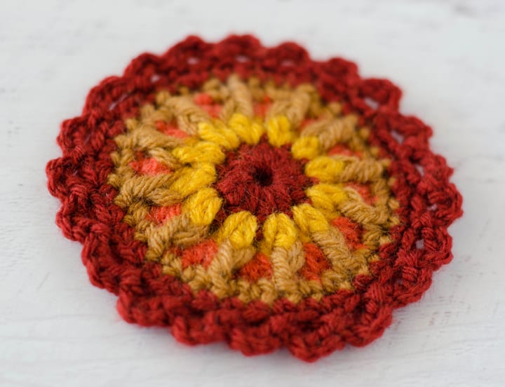 crochet mandala flower