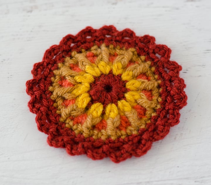 crochet mandala flower