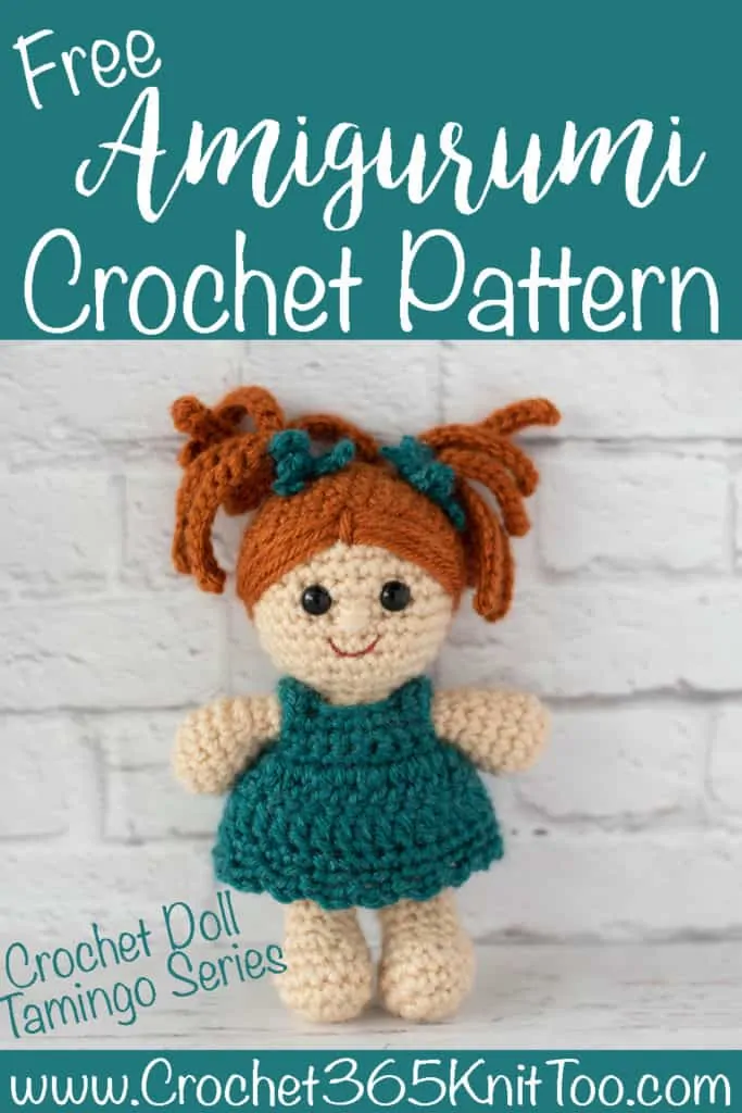 Image of crochet doll with orange hair