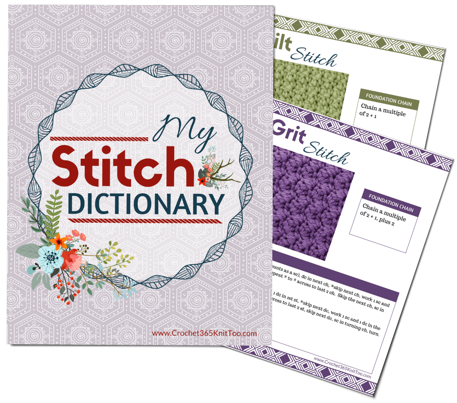 Graphic of stitch dictionary printable
