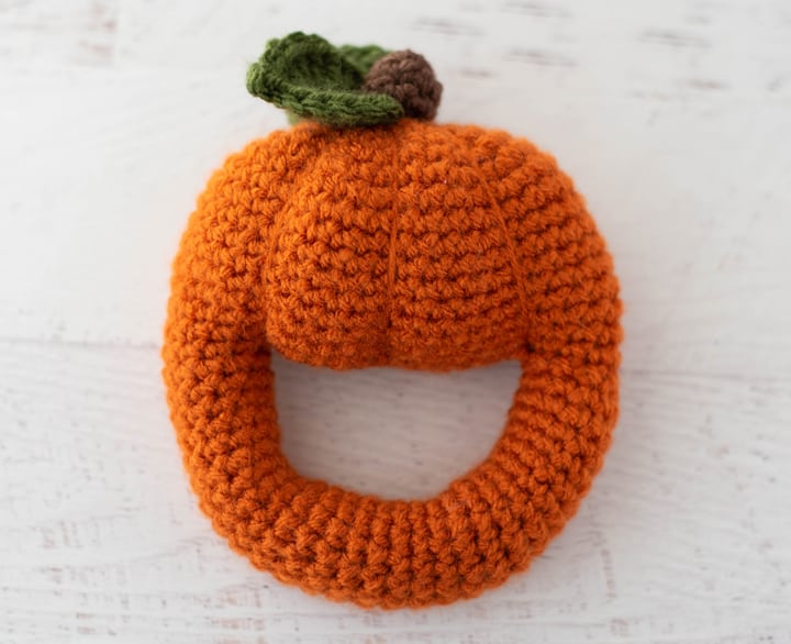 Crochet Pumpkin Rattle