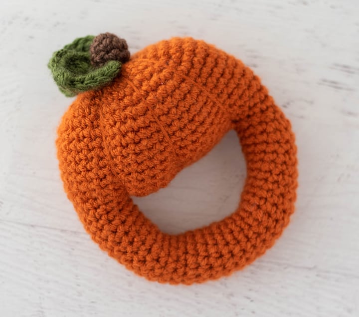 Crochet Pumpkin Rattle