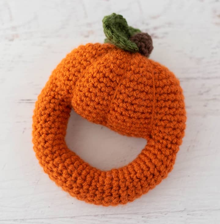 Crochet Pumpkin Rattle