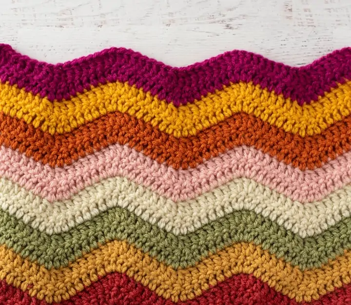 Wistful Wave Crochet Blanket