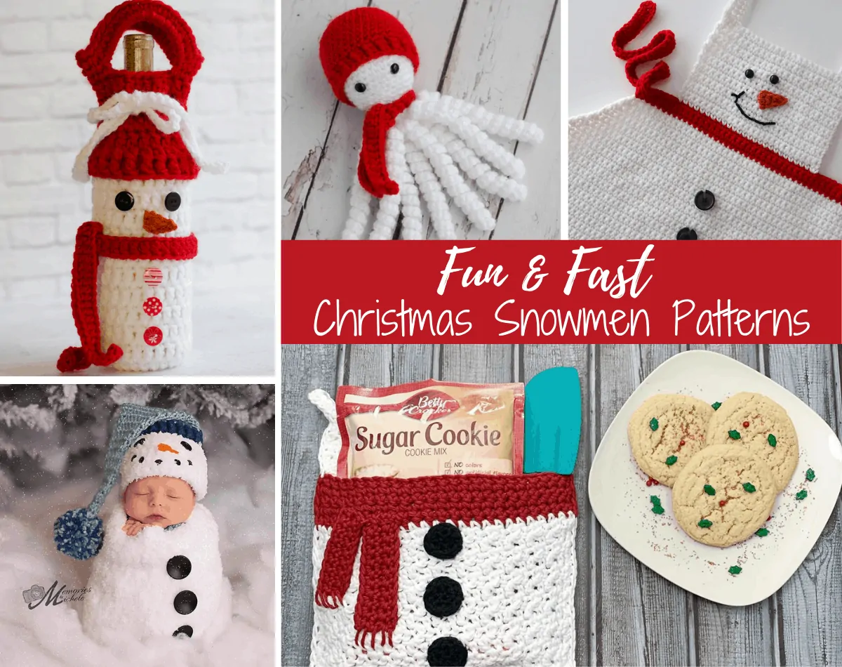 14 Stunning Crochet Snowmen to Warm Your Heart