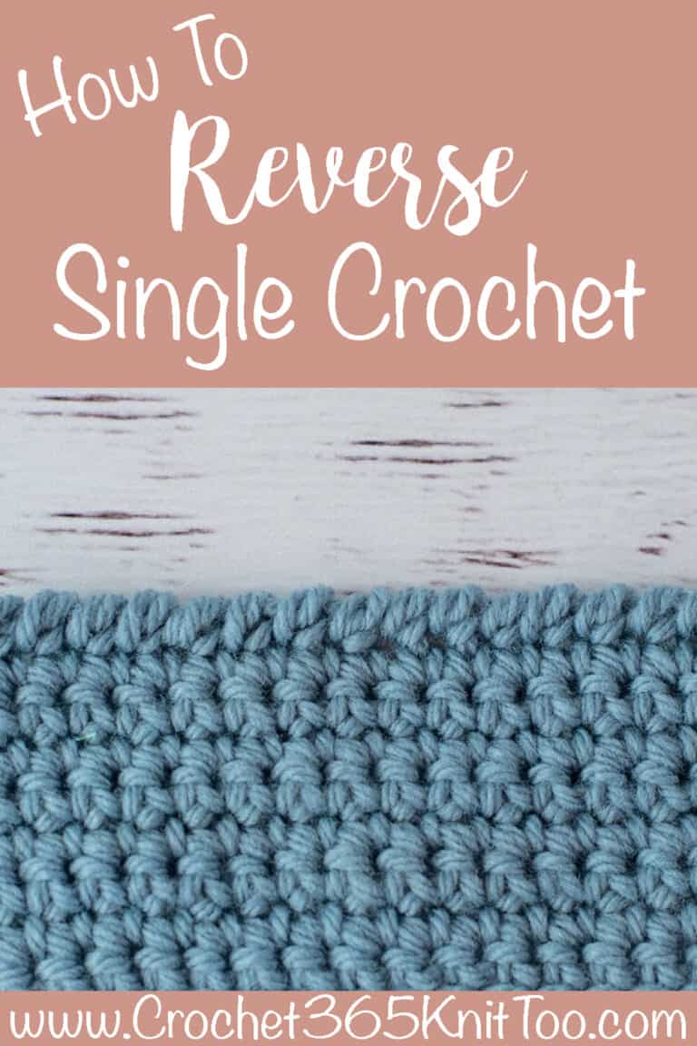 Reverse Single Crochet (aka Crab Stitch) Crochet 365 Knit Too