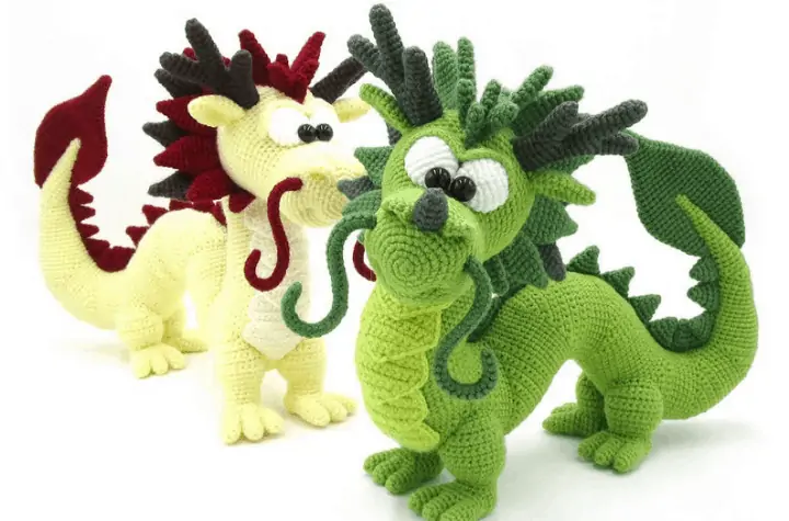 crochet amigurumi Chinese dragon