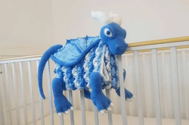 crochet dragon baby blanket