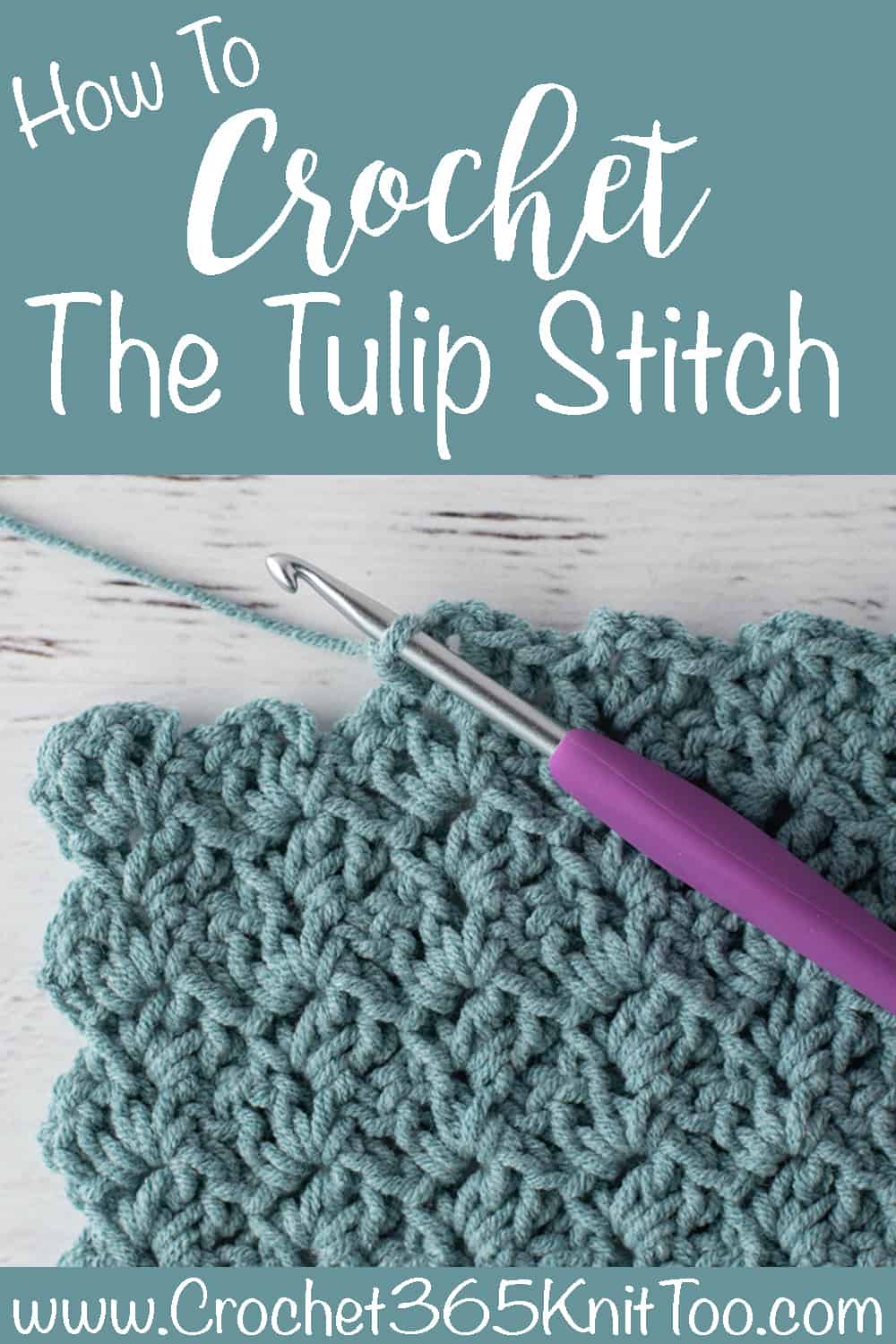 Crochet Tulip Stitch
 How To Crochet the Tulip Stitch The Easy Way Crochet 365 Knit Too