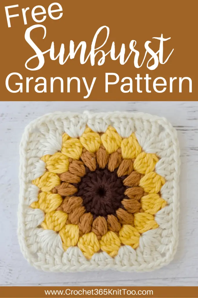 Graphic of Sunburst Granny Square Pattern