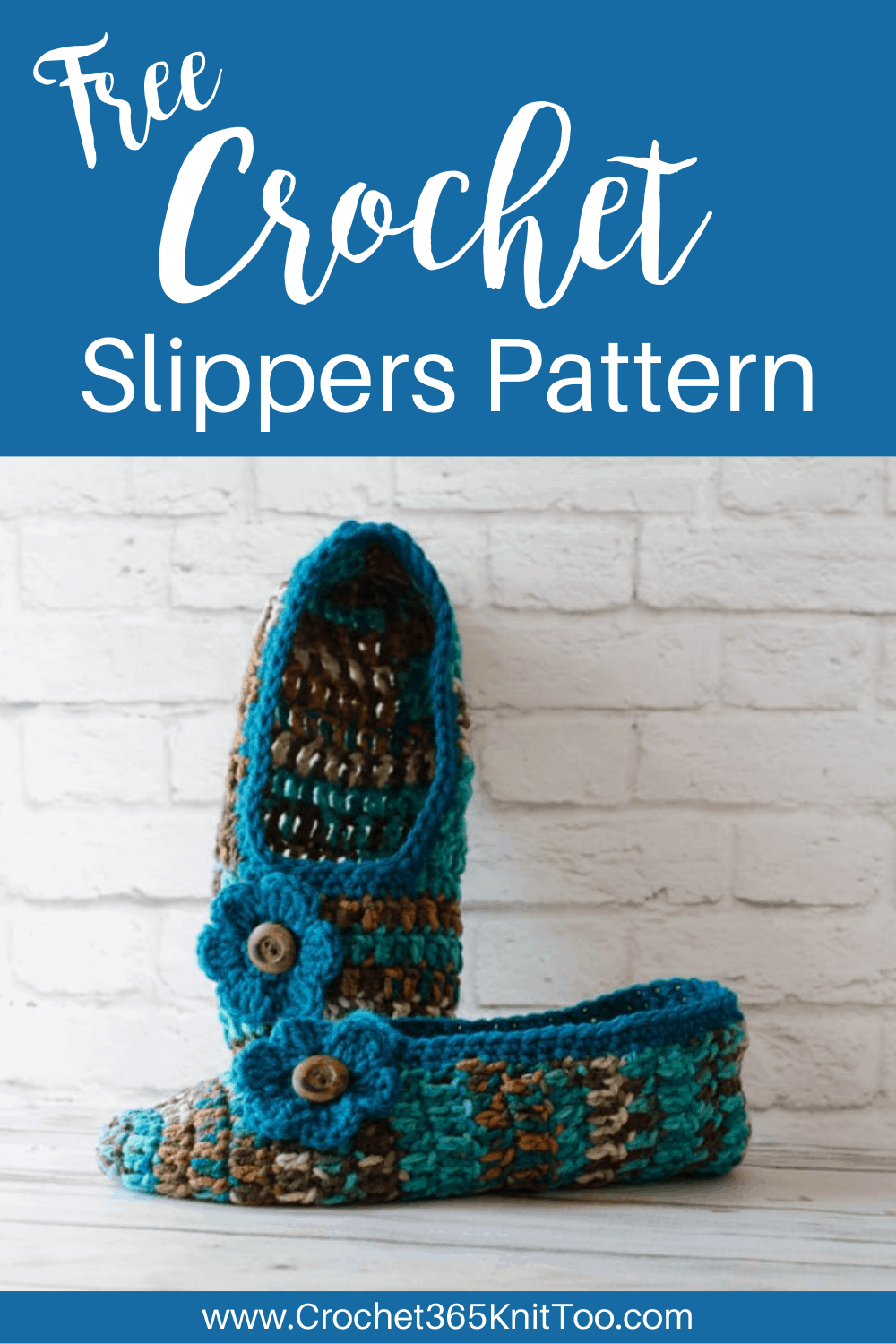 Not Your Grandma's Crochet Slippers - Crochet 365 Knit Too