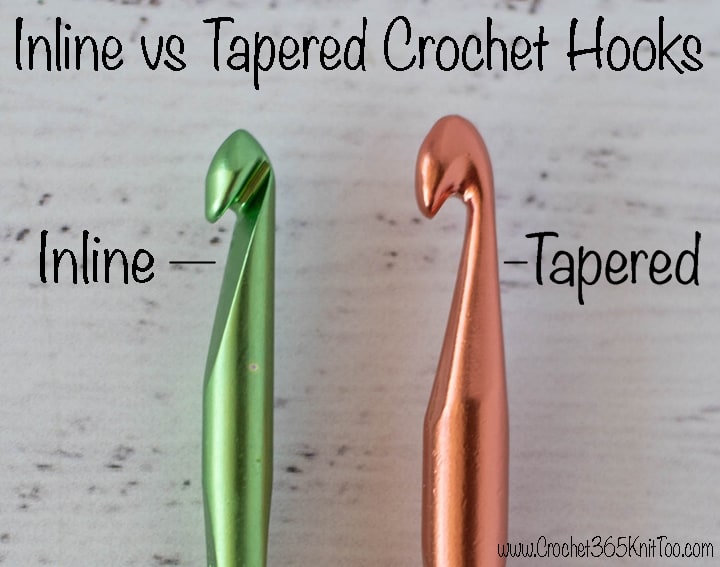Image showing inline vs tapered hook