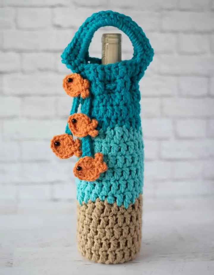 Crochet Water Bottle Holder - Crochet 365 Knit Too