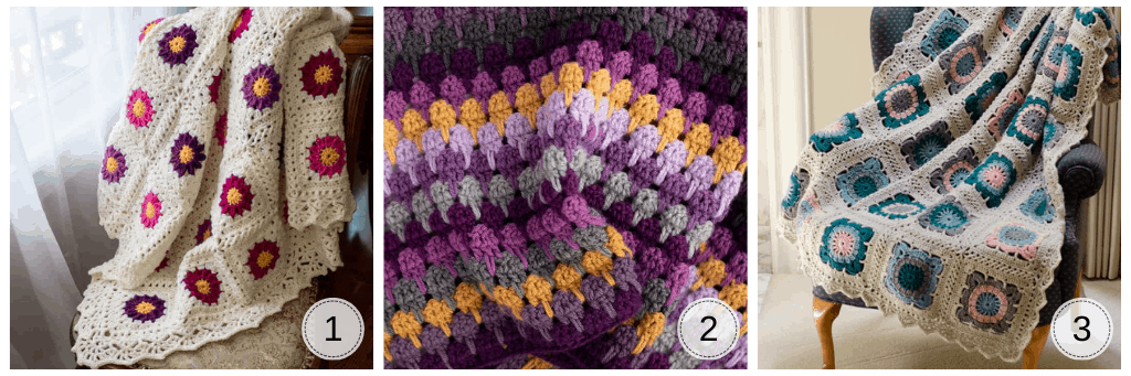 three crochet afghan patterns