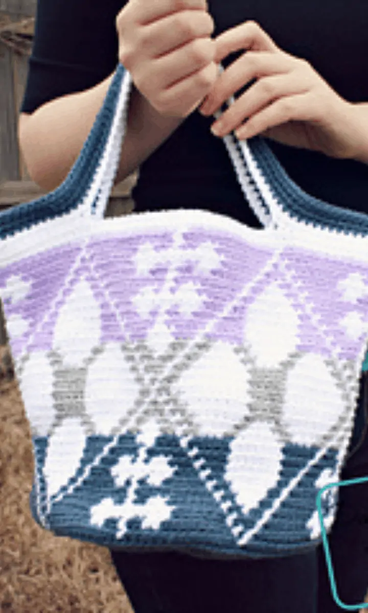 crochet tote bag