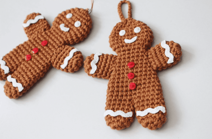 crochet crochet gingerbread man ornaments