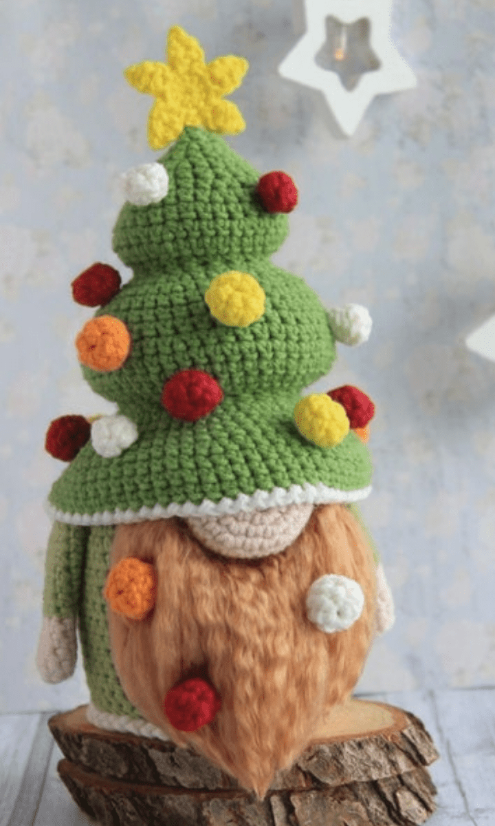 crochet christmas tree gnome amigurumi