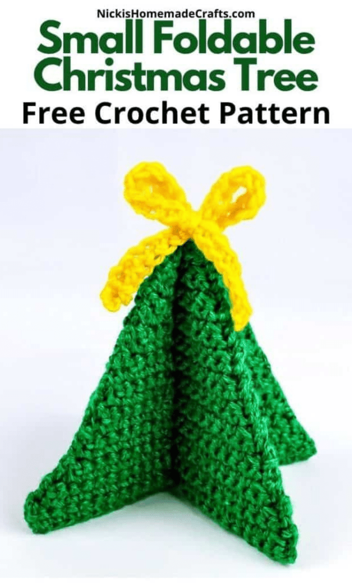 crochet foldable christmas tree