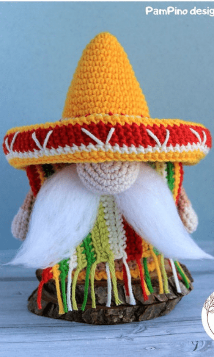 crochet mexican gnome