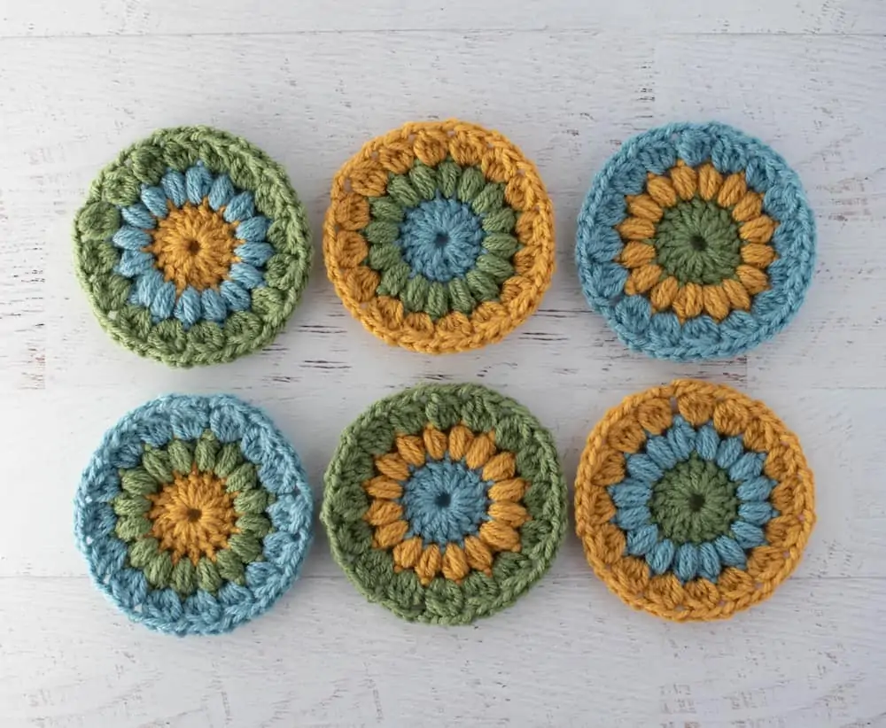 crochet afghan circles