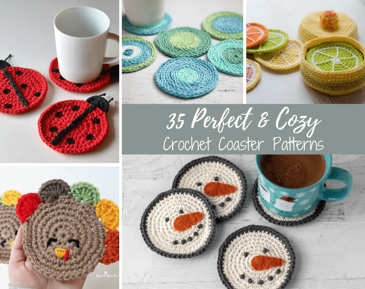 16 Creative Crochet Coaster Patterns