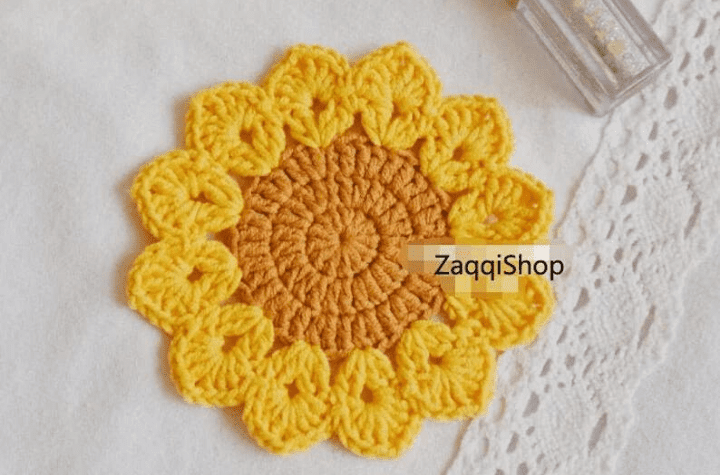 dessous de verre de tournesol