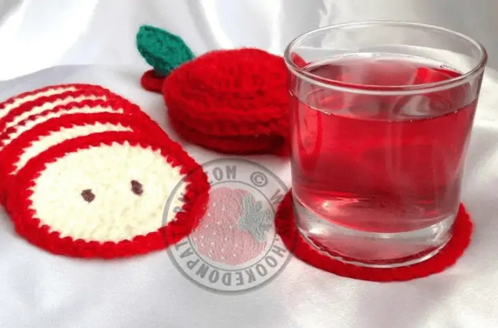 apple slice coasters