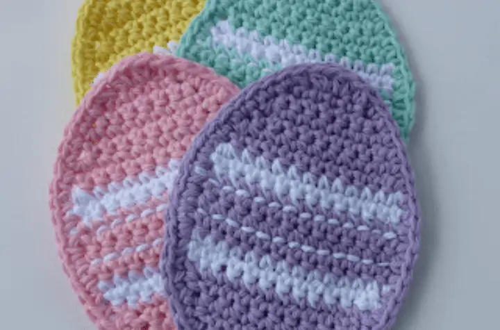 four easter egg coasters