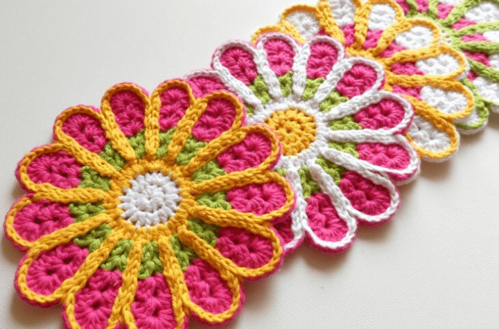 sous-verres de fleurs
