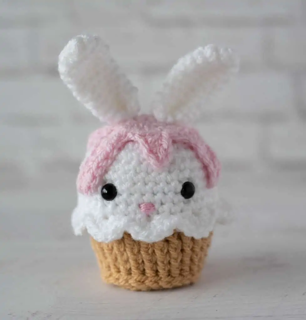 Crochet pattern bunny cupcake, easter crochet pattern, easte - Inspire  Uplift