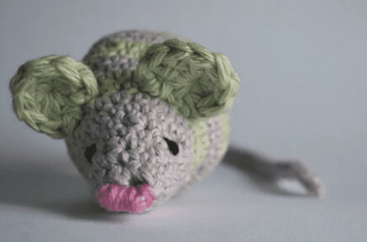 jouet pour chat souris au crochet.