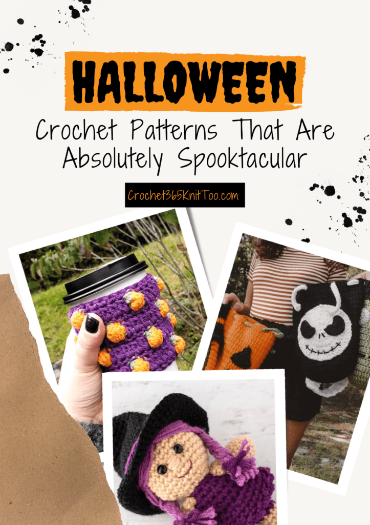 Three patterns featured in the Halloween round up post