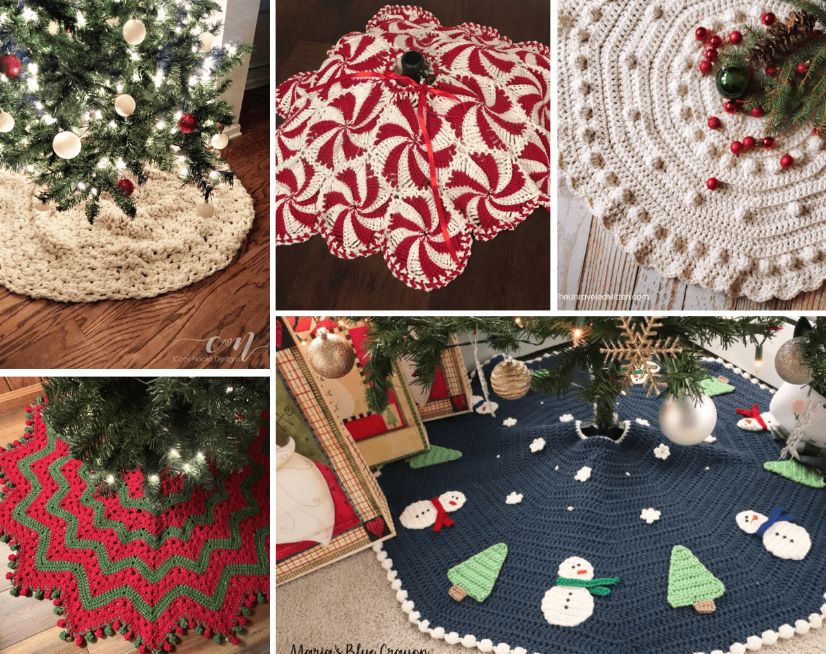 Christmas Tree Skirt Pattern (Chunky Knit) - Handy Little Me
