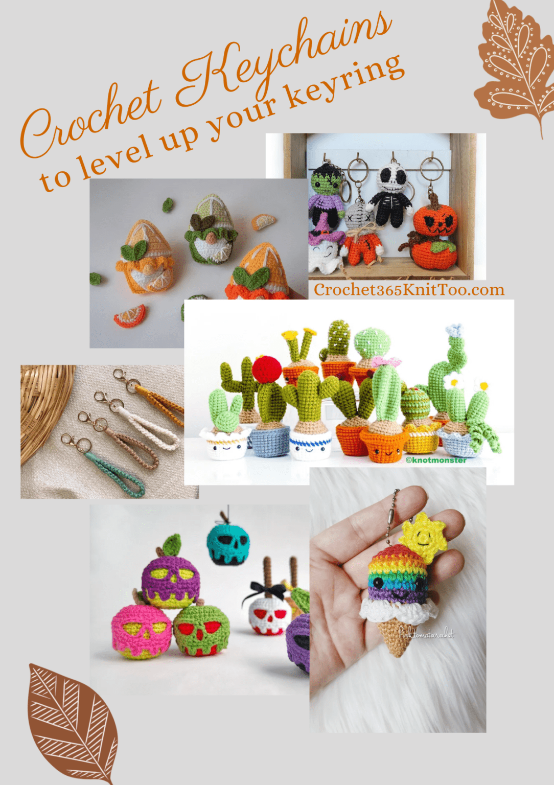 Crochet Keychain Level Up Your Keyring Crochet 365 Knit Too