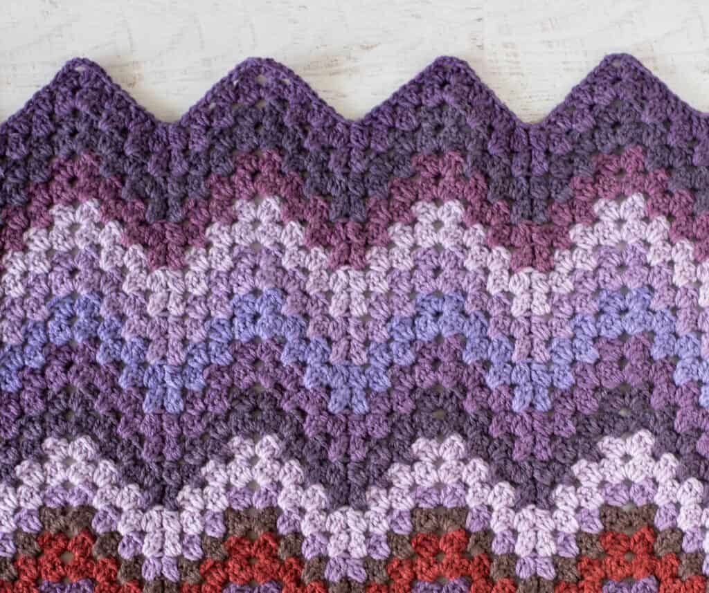 Caron Zigzag Crochet Blanket Pattern