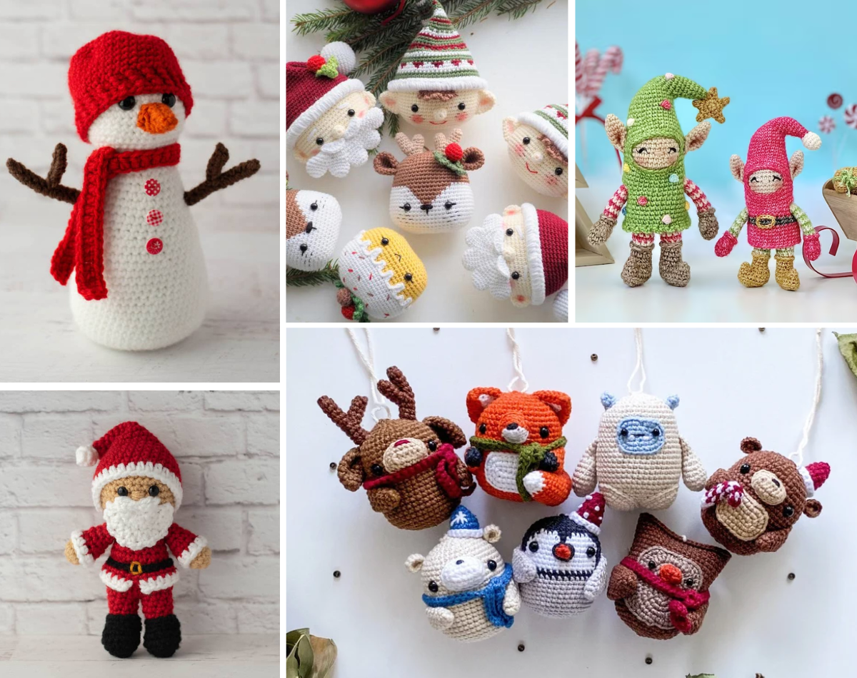 Amigurumi Crochet Pattern Christmas Dolls Amigurumi Patterns 