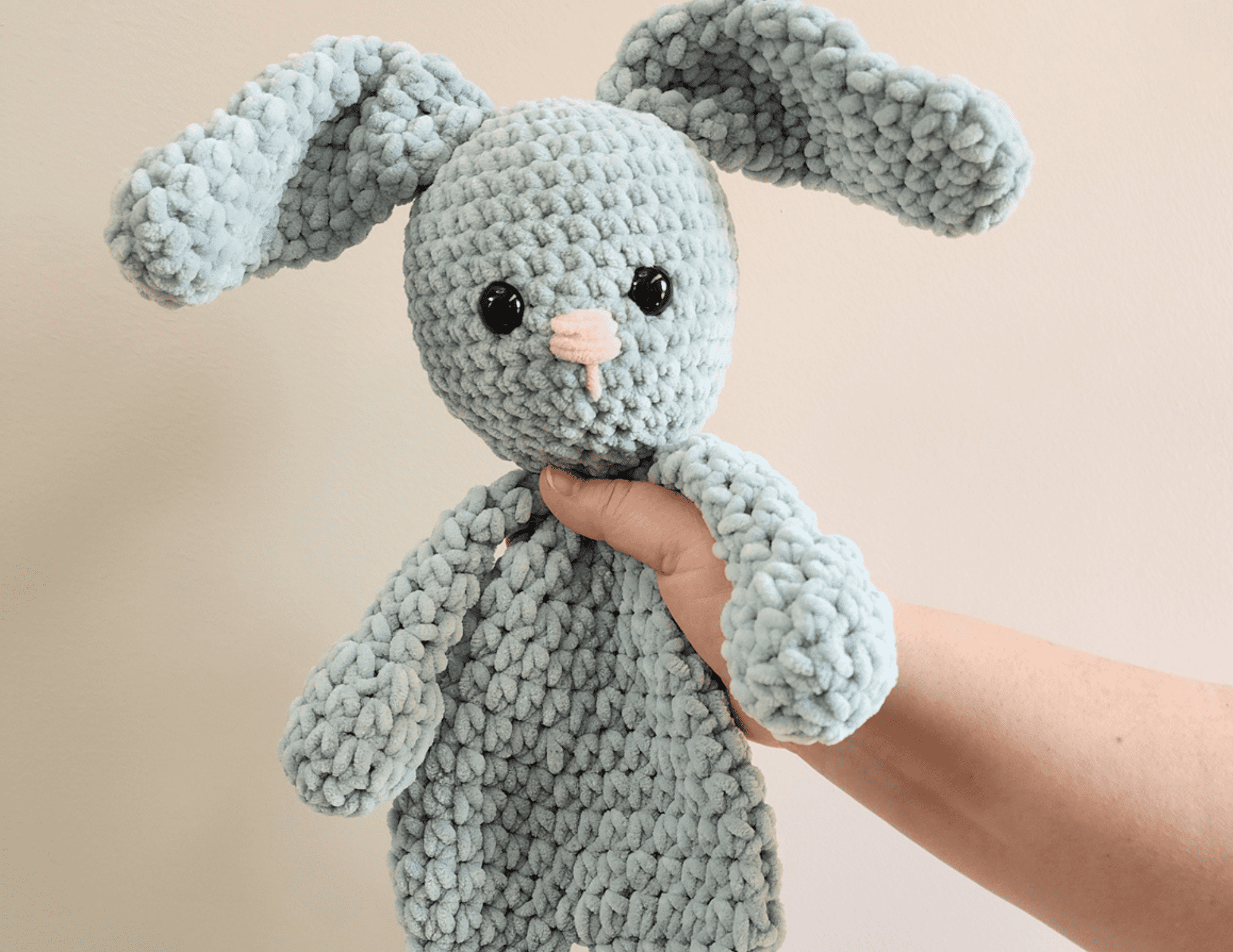 BUNNY Crochet PATTERN Rabbit Amigurumi Plushie Soft Plush 