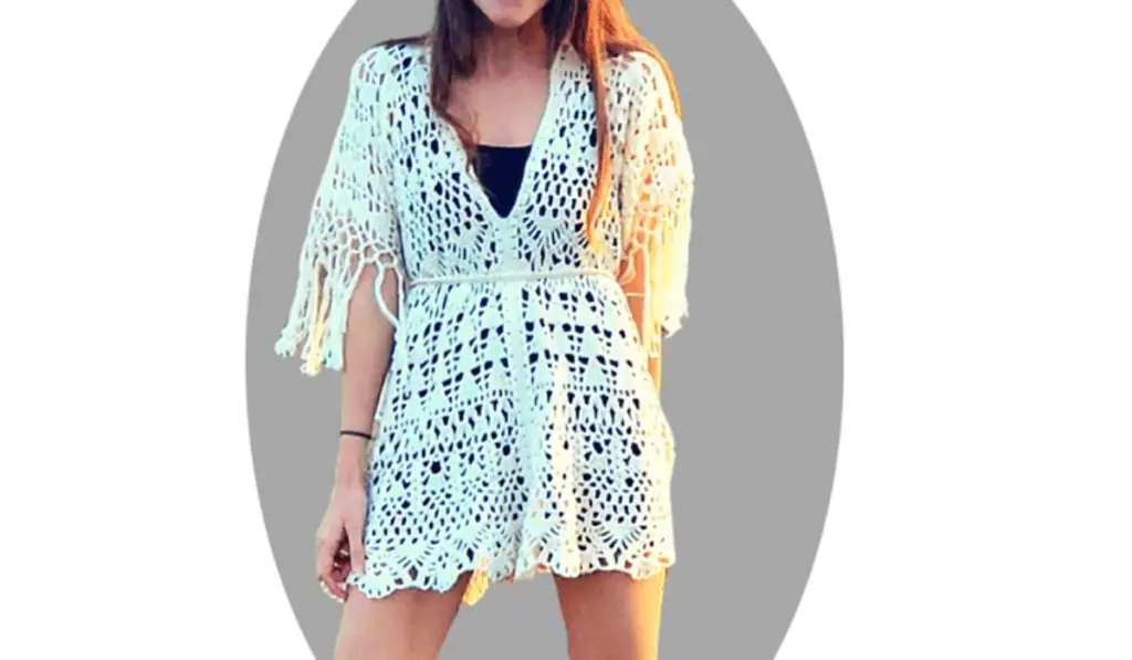 A boho-style beach cover-up